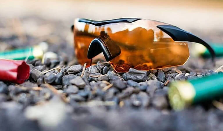 Shooting Glasses with Orange Lens