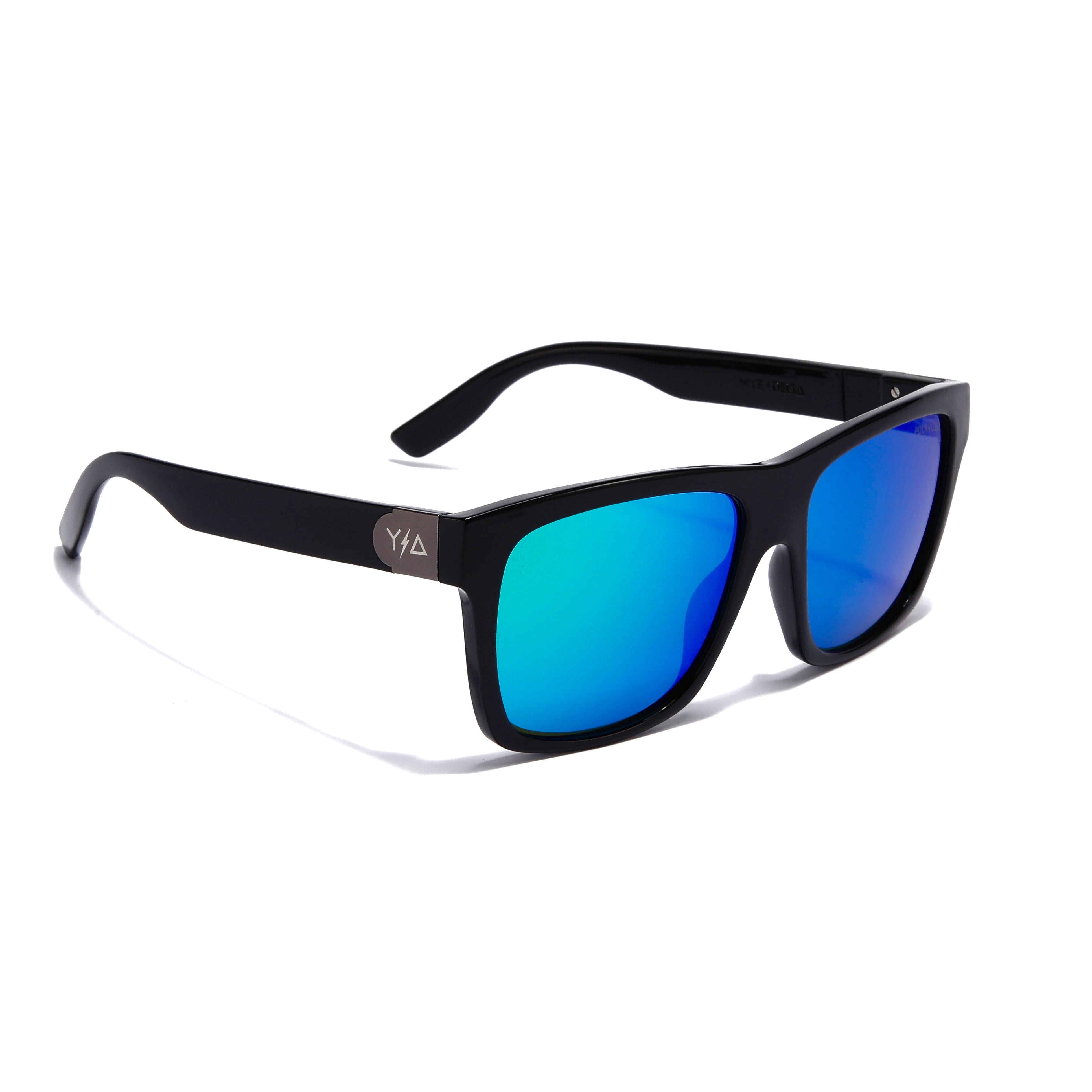 Wye Delta Z87 MADHOOK2.0 LR: Green Revo Polarized Safety Glasses-Safety Glasses USA-3