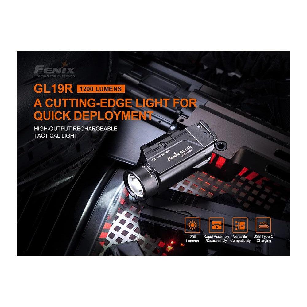 Fenix GL19R Rechargeable Tactical Light - 1200 Lumens-FX-GL19R-Safety Glasses USA-3
