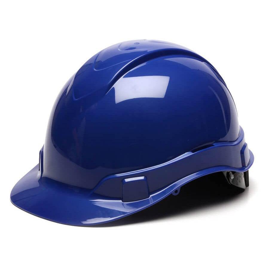 Pyramex Ridgeline Cap Style Hard Hat with 4-Point Ratchet Suspension-Blue-HP44160-Safety Glasses USA-9