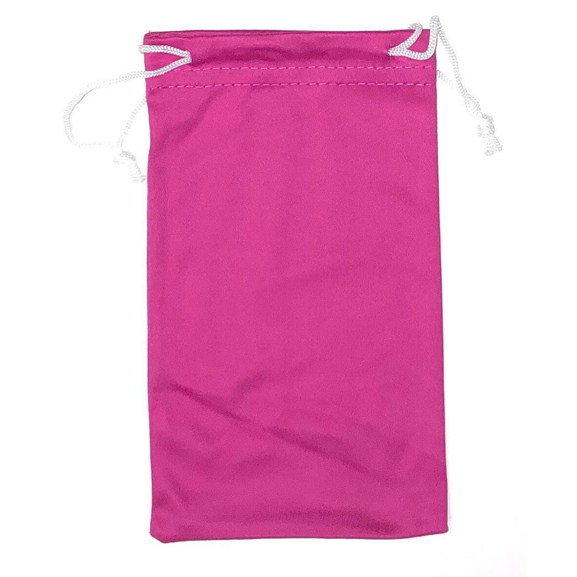 Microfiber Sunglasses Pouch with Drawstring-Magenta-MP112-Safety Glasses USA-13