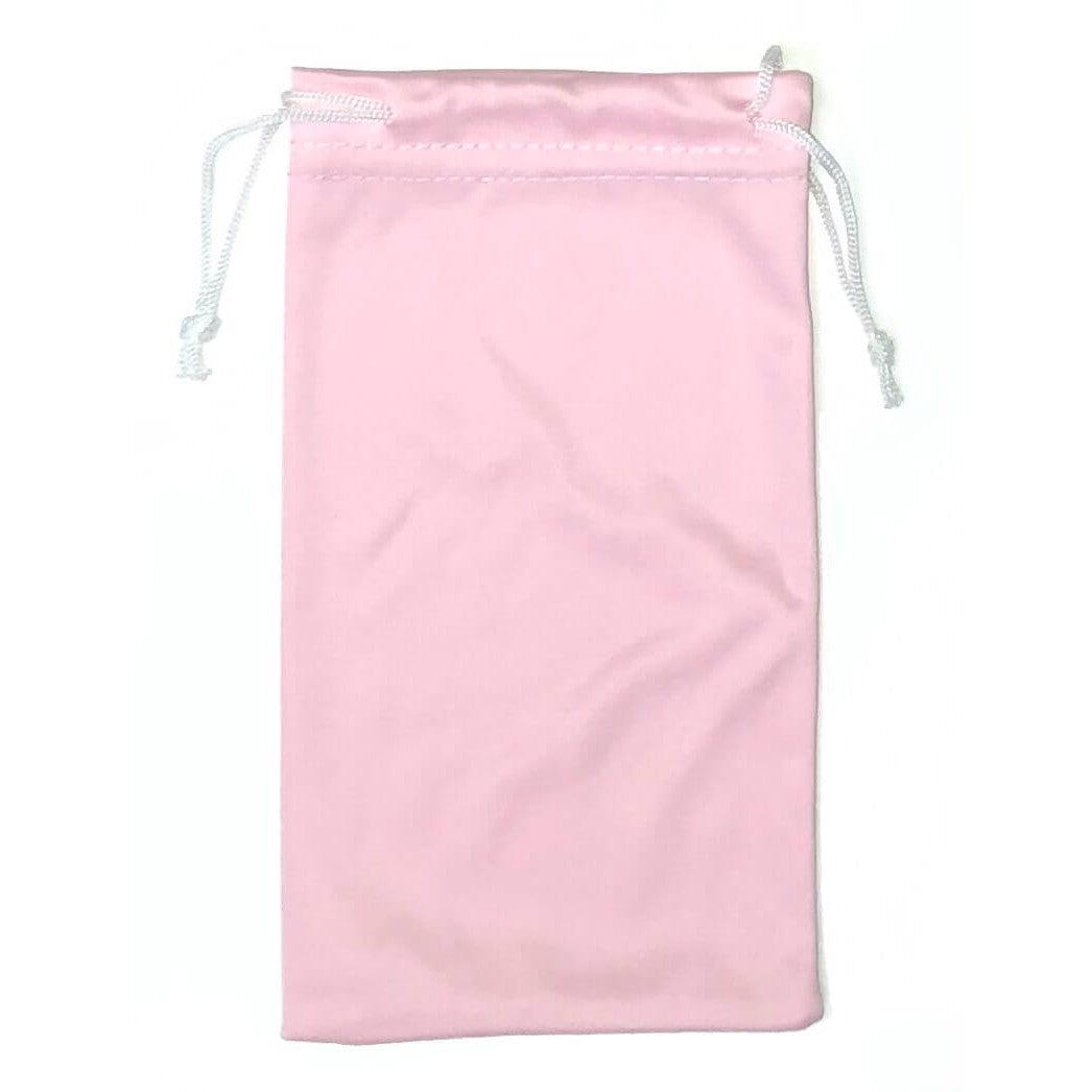 Microfiber Sunglasses Pouch with Drawstring-Light Pink-MP111-Safety Glasses USA-12