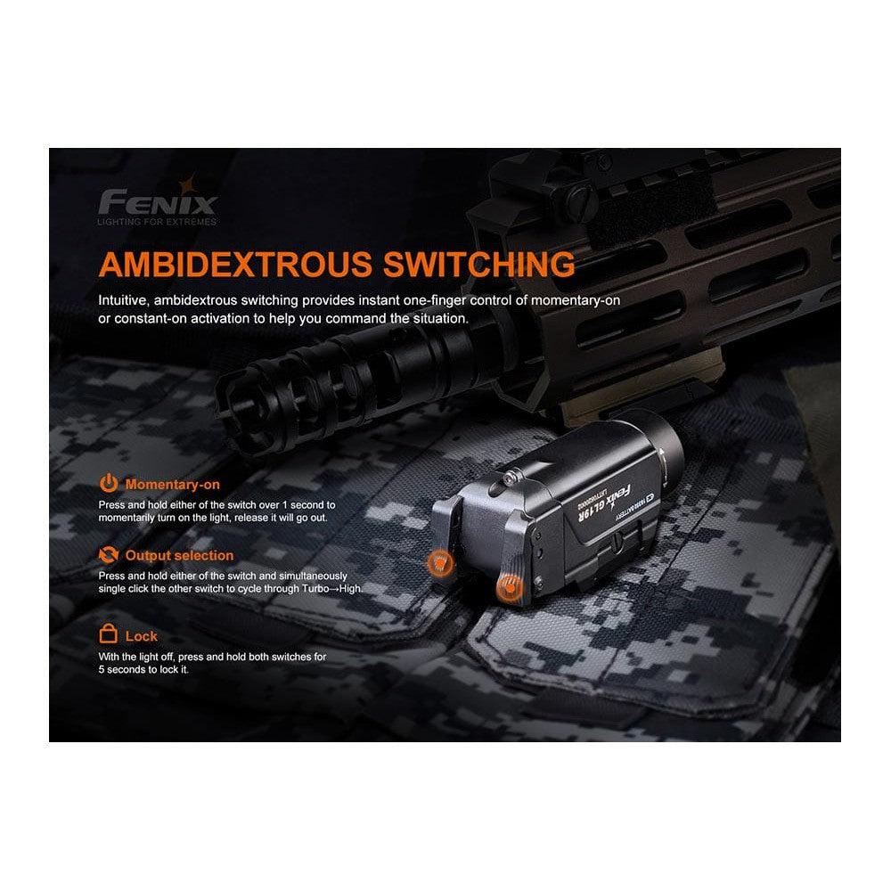 Fenix GL19R Rechargeable Tactical Light - 1200 Lumens-FX-GL19R-Safety Glasses USA-8