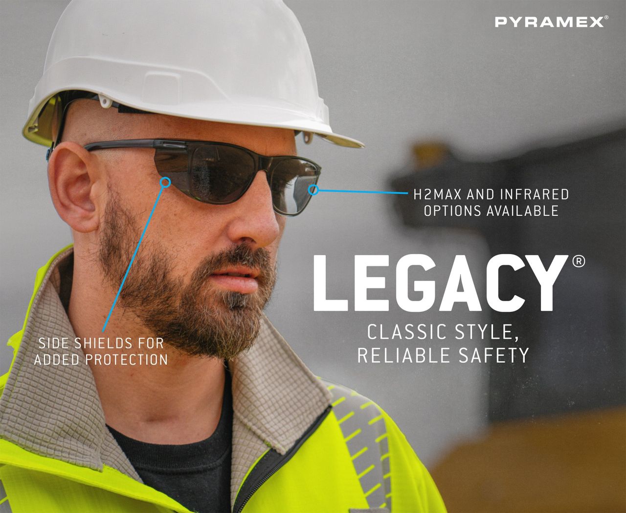 Pyramex Legacy Safety Glasses Key Features