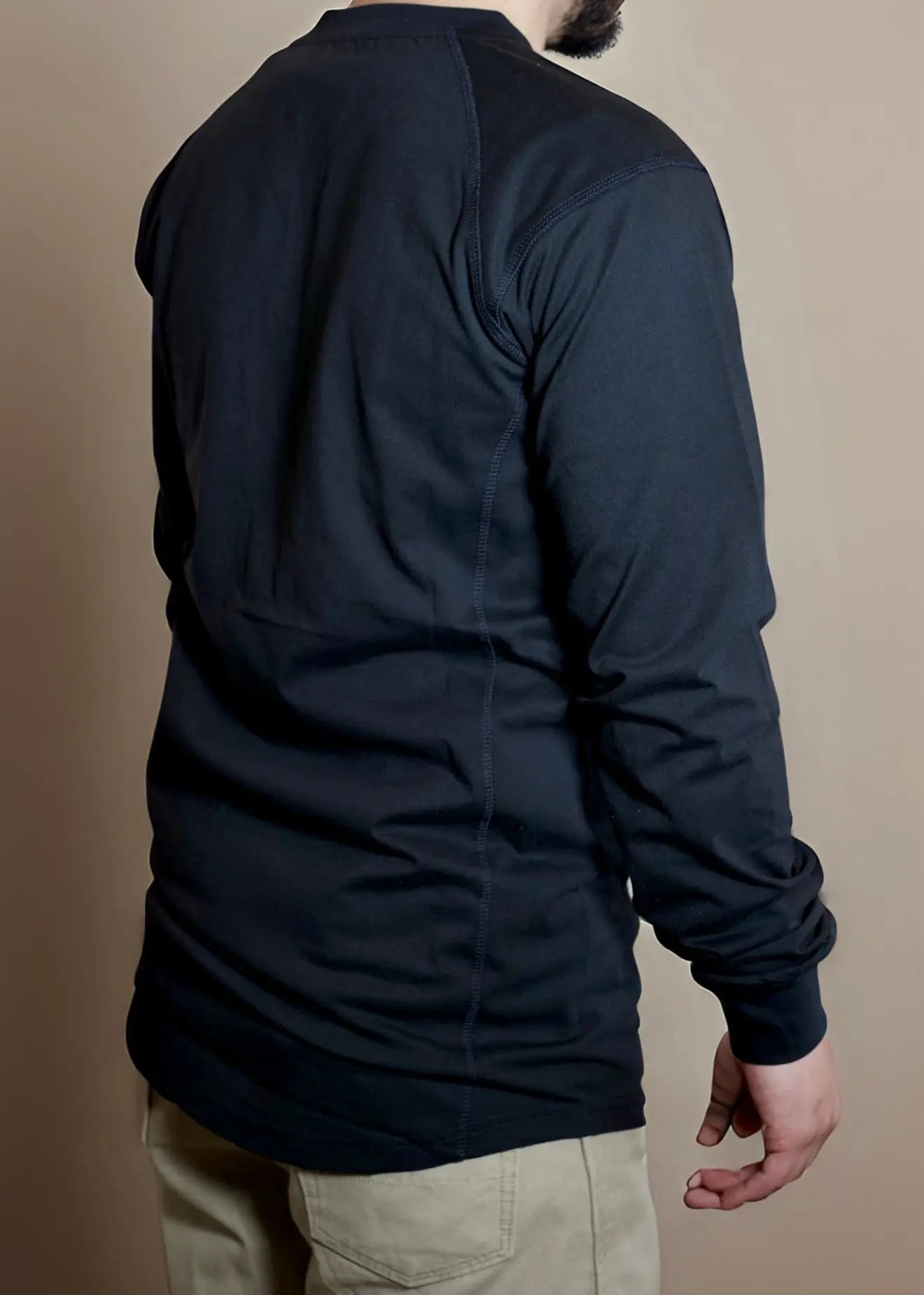 Static FR Flame-Resistant Crew Neck - Black-Safety Glasses USA-3