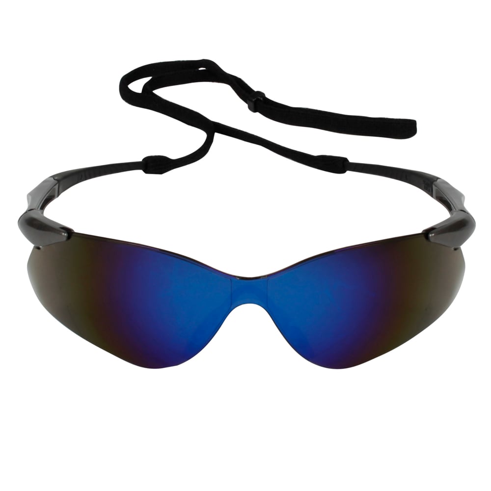 KleenGuard Nemesis VL 20471 Safety Glasses with Blue Mirror Lenses Nose Bridge