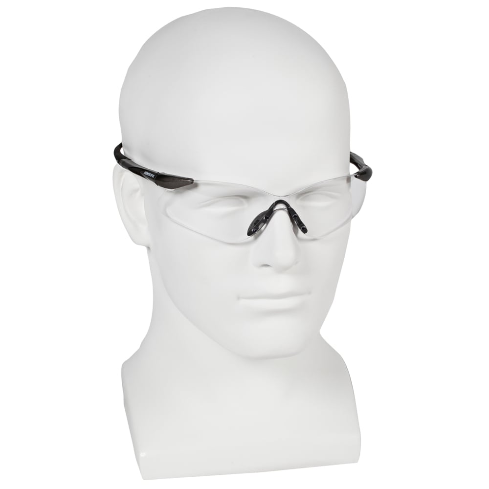 KleenGuard Nemesis VL 20470 Safety Glasses with Clear Lenses worn on display