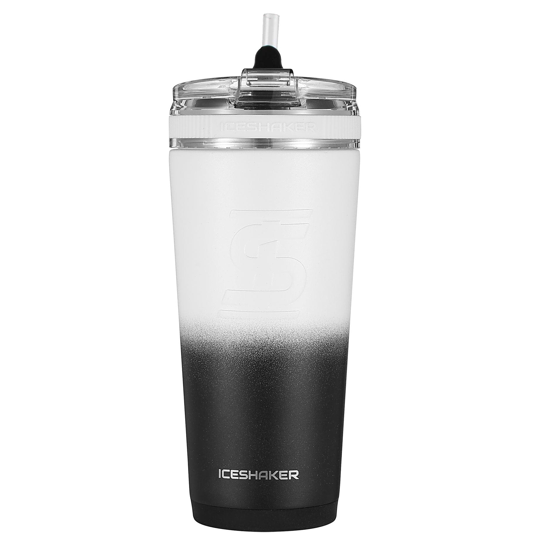 Ice Shaker 26oz Flex Bottle-Black White Ombre-sku-32644814602318-Safety Glasses USA-8