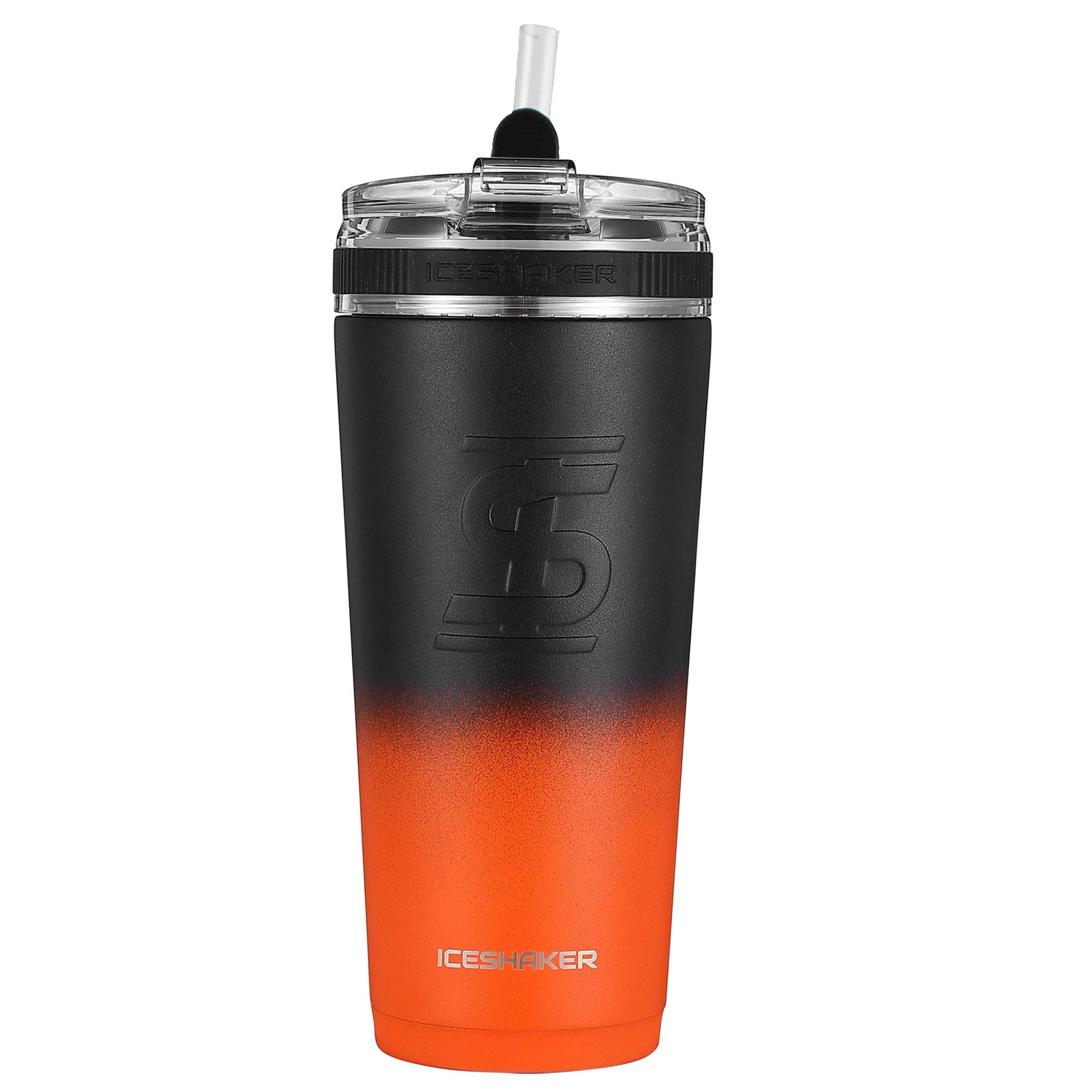 Ice Shaker 26oz Flex Bottle-Orange Black Ombre-sku-40214430351438-Safety Glasses USA-15