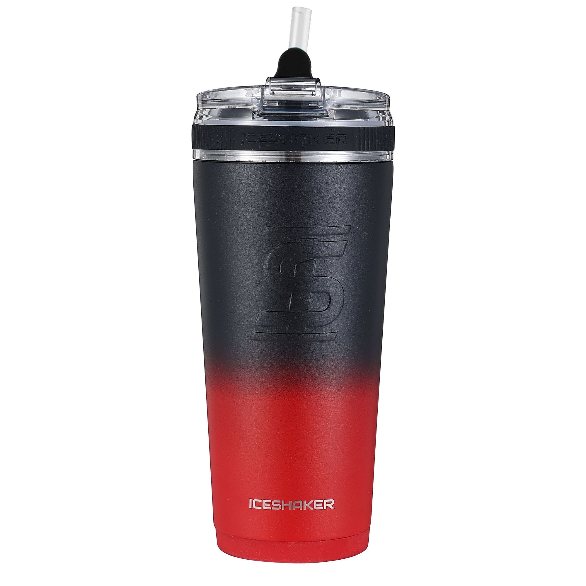 Ice Shaker 26oz Flex Bottle-Red Black Ombre-sku-39447303782478-Safety Glasses USA-20