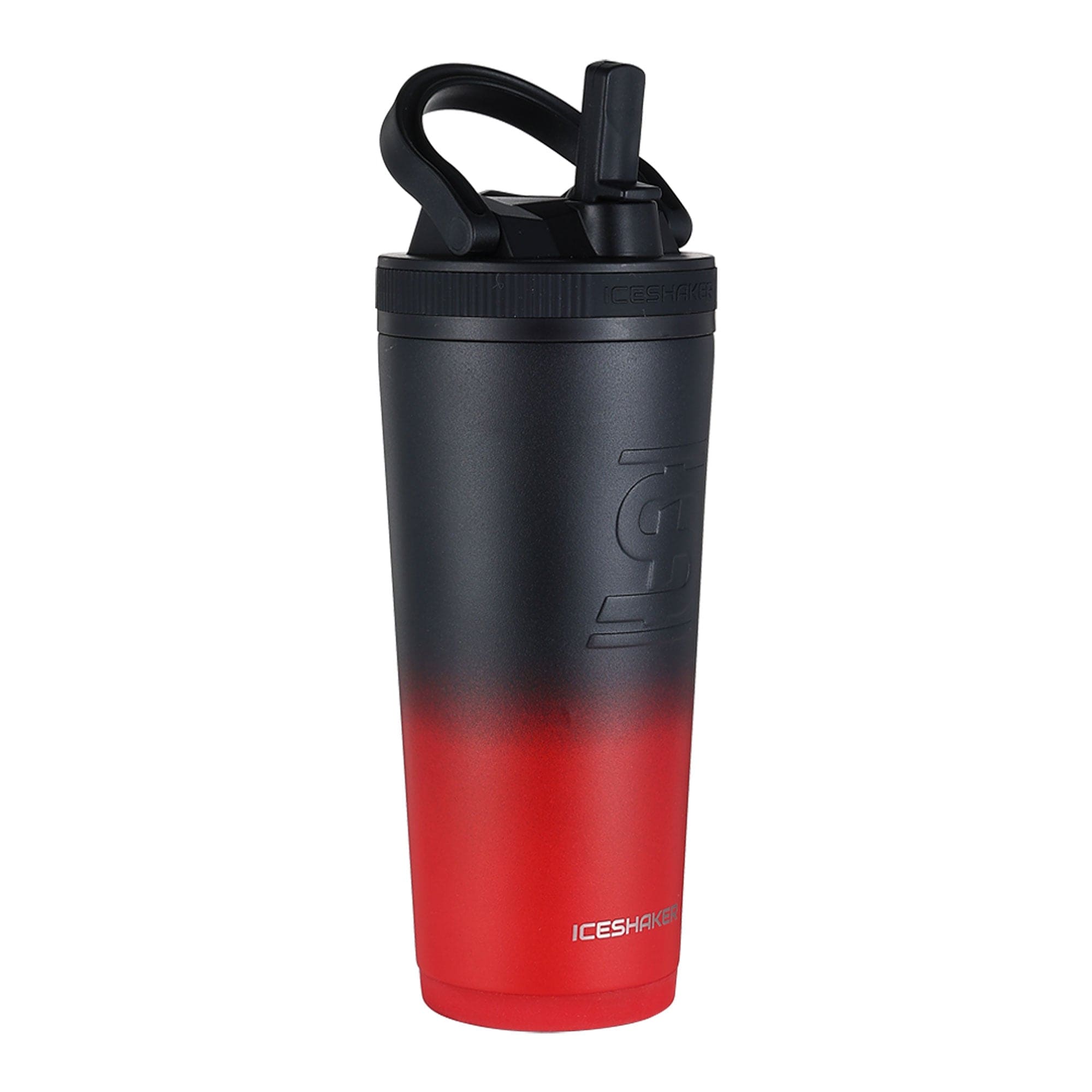 Ice Shaker 26oz Sport Bottle-Red Black Ombre-sku-40115238600782-Safety Glasses USA-1