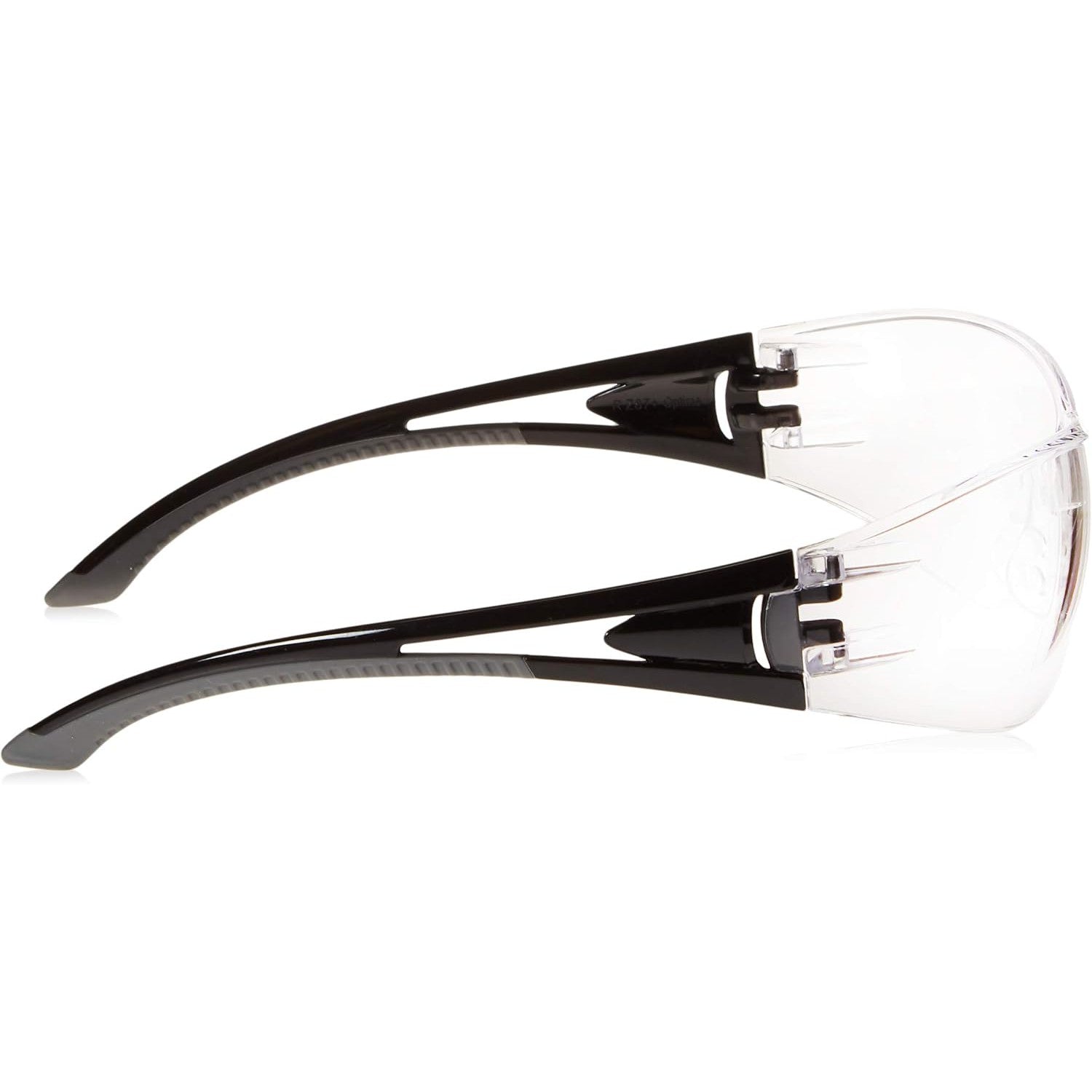 Radians Optima OP1010ID Safety Glasses with Black Frame and Clear Lens Right Temple View