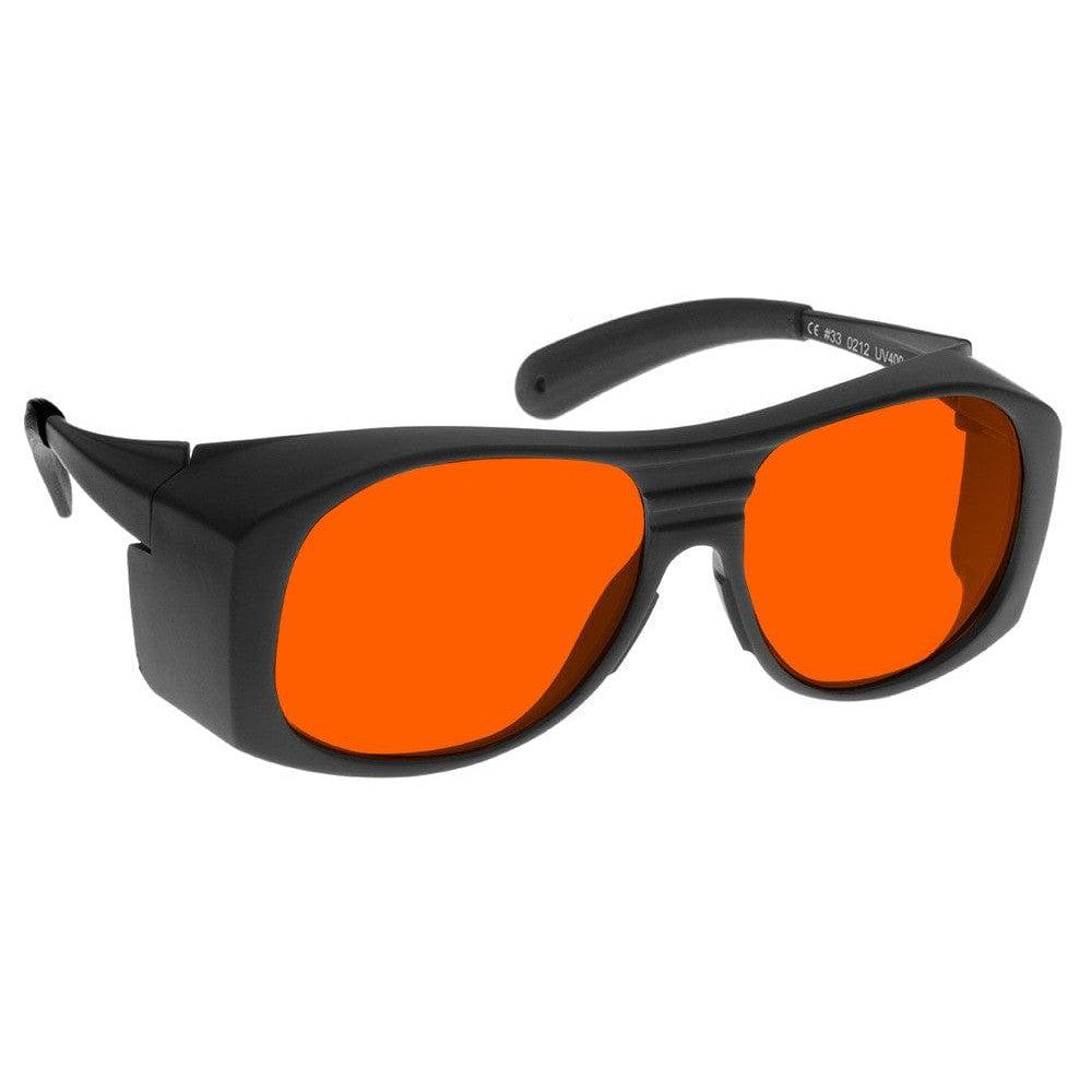 NoIR PBG Filter For Pilots In Low Light Conditions (445-450nm, 532nm)-Frame #33-NL-PBG-33-Safety Glasses USA-4