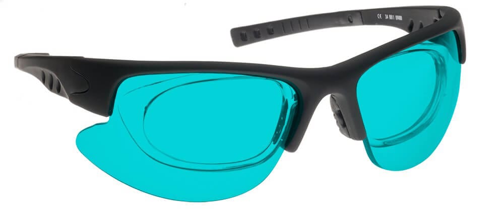 NoIR RB2 Filter for Ruby (694nm), Red Diodes (690-700nm) and HeNe Lasers (633nm)-Frame #34-NL-RB2-34-Safety Glasses USA-5