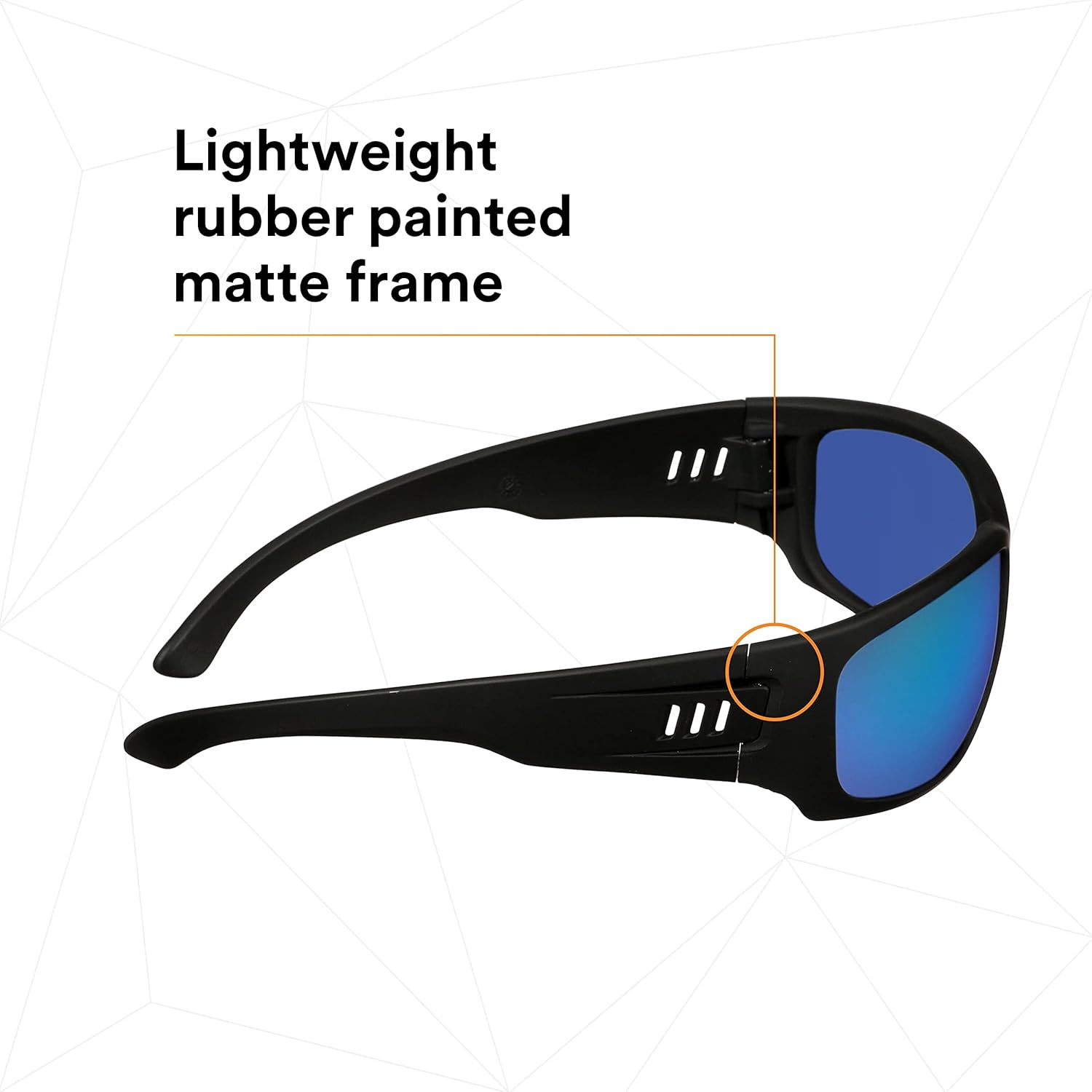 3M Maxim Elite 1000 Safety Glasses Black Frame Blue Mirror Anti-Fog Lens-Safety Glasses USA-5