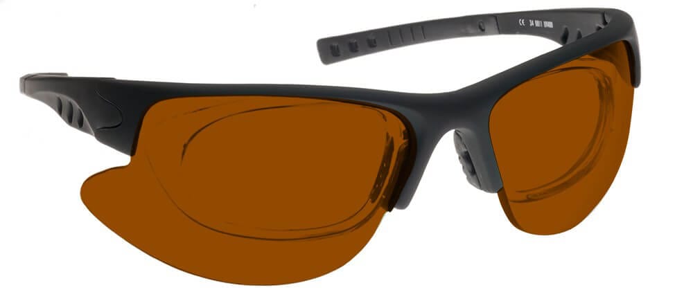 NoIR GlareShields Pilot Laser Protection BGR Lens (440-470nm, 532nm)-Frame #34-NL-BGR-34-Safety Glasses USA-5