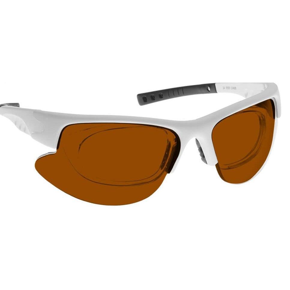 NoIR GlareShields Pilot Laser Protection BGR Lens (440-470nm, 532nm)-Frame #34W-NL-BGR-34W-Safety Glasses USA-6