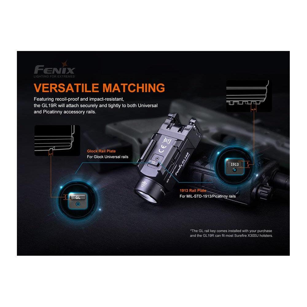 Fenix GL19R Rechargeable Tactical Light - 1200 Lumens-FX-GL19R-Safety Glasses USA-6