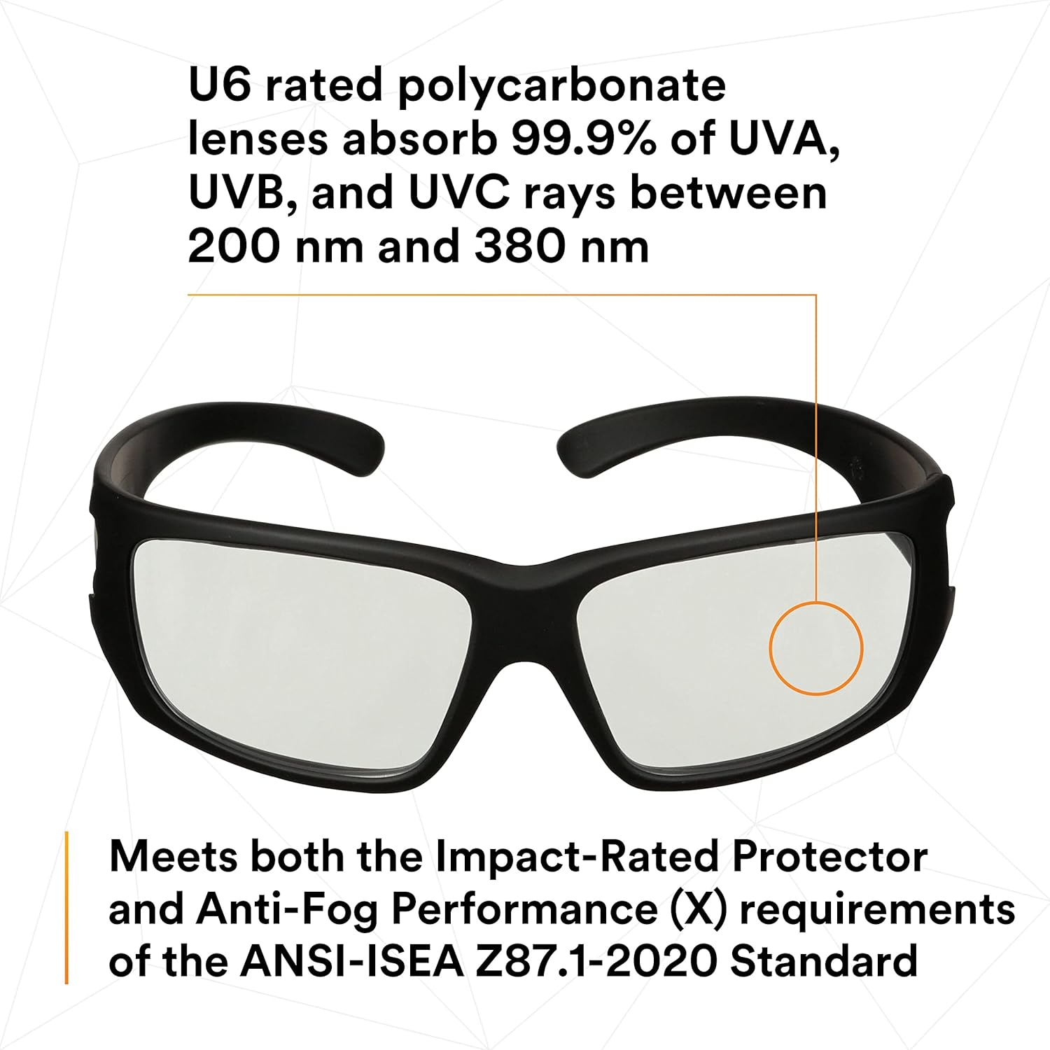 3M Maxim Elite 1000 Safety Glasses with Black Frame and Indoor-Outdoor Anti-Fog Lens-Safety Glasses USA-4