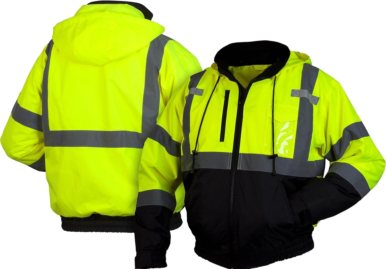 Pyramex RJ31 Safety Bomber Jacket Front and Back