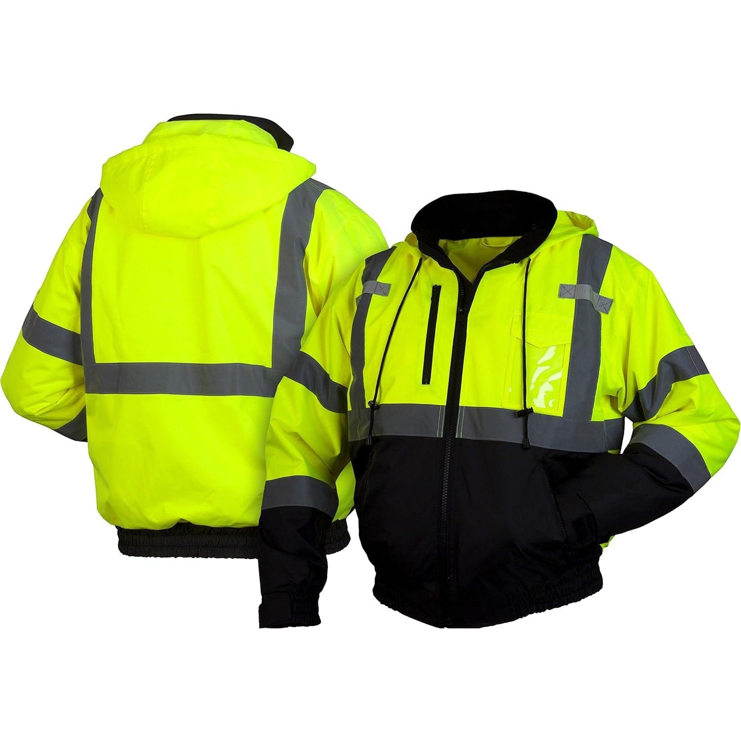 Pyramex RJ31 Safety Bomber Jacket Front and Back