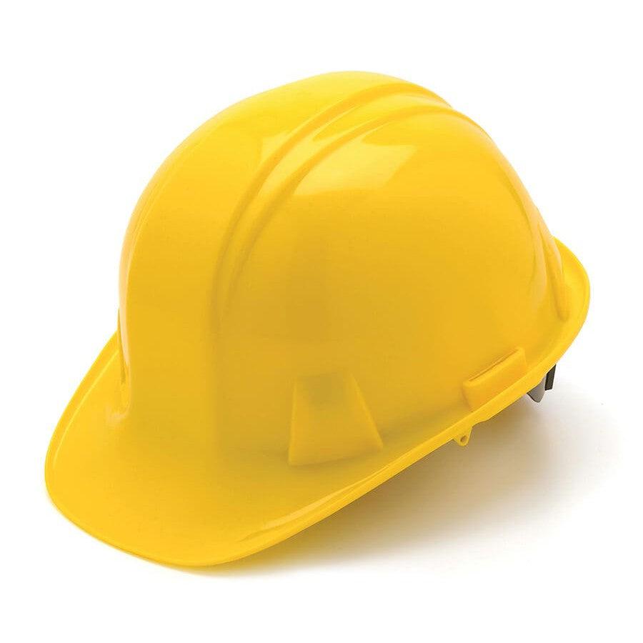 Pyramex Cap Style Hard Hat with 4-Point Snap Lock Suspension-Yellow-HP14030-Safety Glasses USA-3