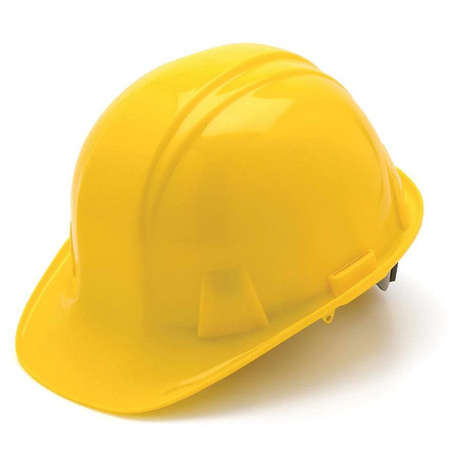 Pyramex Cap Style Hard Hat with 6-Point Ratchet Suspension-Yellow-HP16130-Safety Glasses USA-3