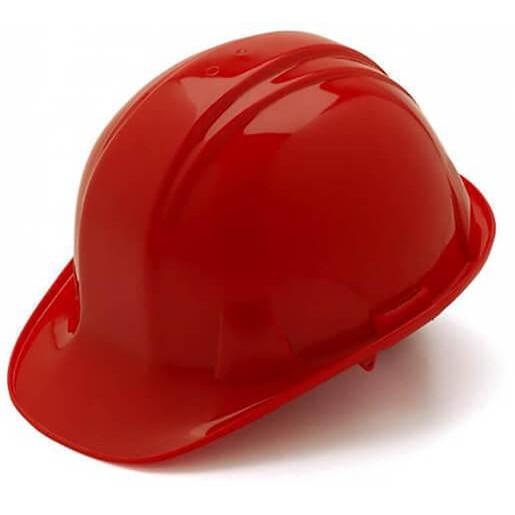Pyramex Cap Style Hard Hat with 4-Point Ratchet Suspension-Red-HP14120-Safety Glasses USA-12