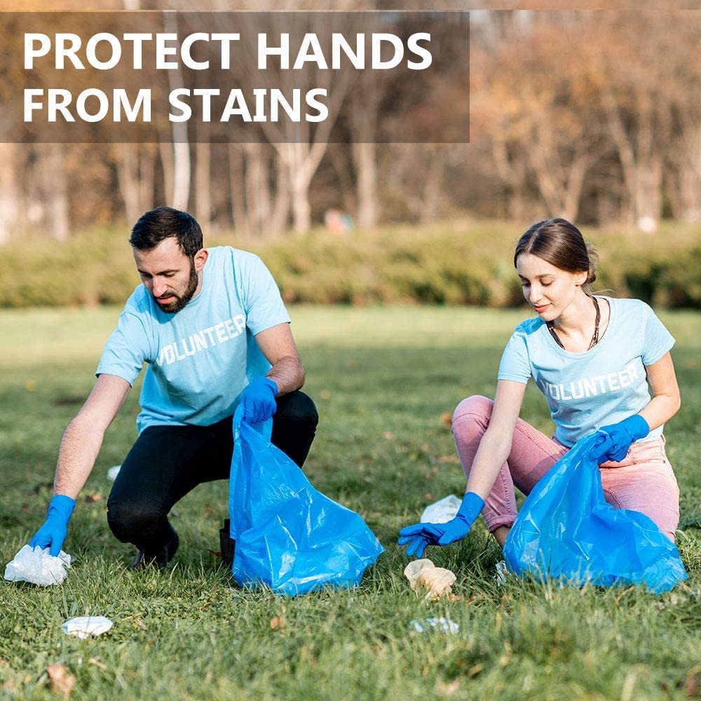 ADVANCE Blue Vinyl Gloves - Powder Free (4 Mil), 1,000 Gloves-Safety Glasses USA-5