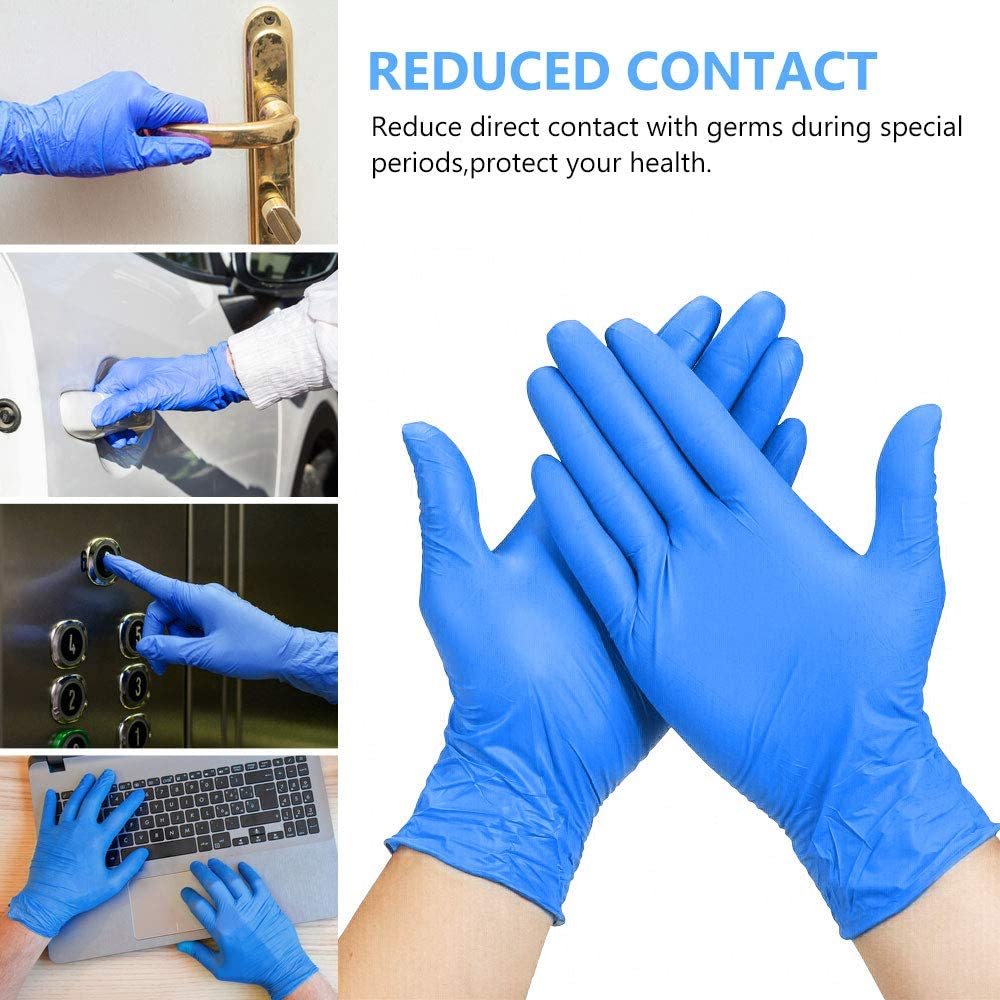 ADVANCE Blue Vinyl Gloves - Powder Free (4 Mil), 1,000 Gloves-Safety Glasses USA-7
