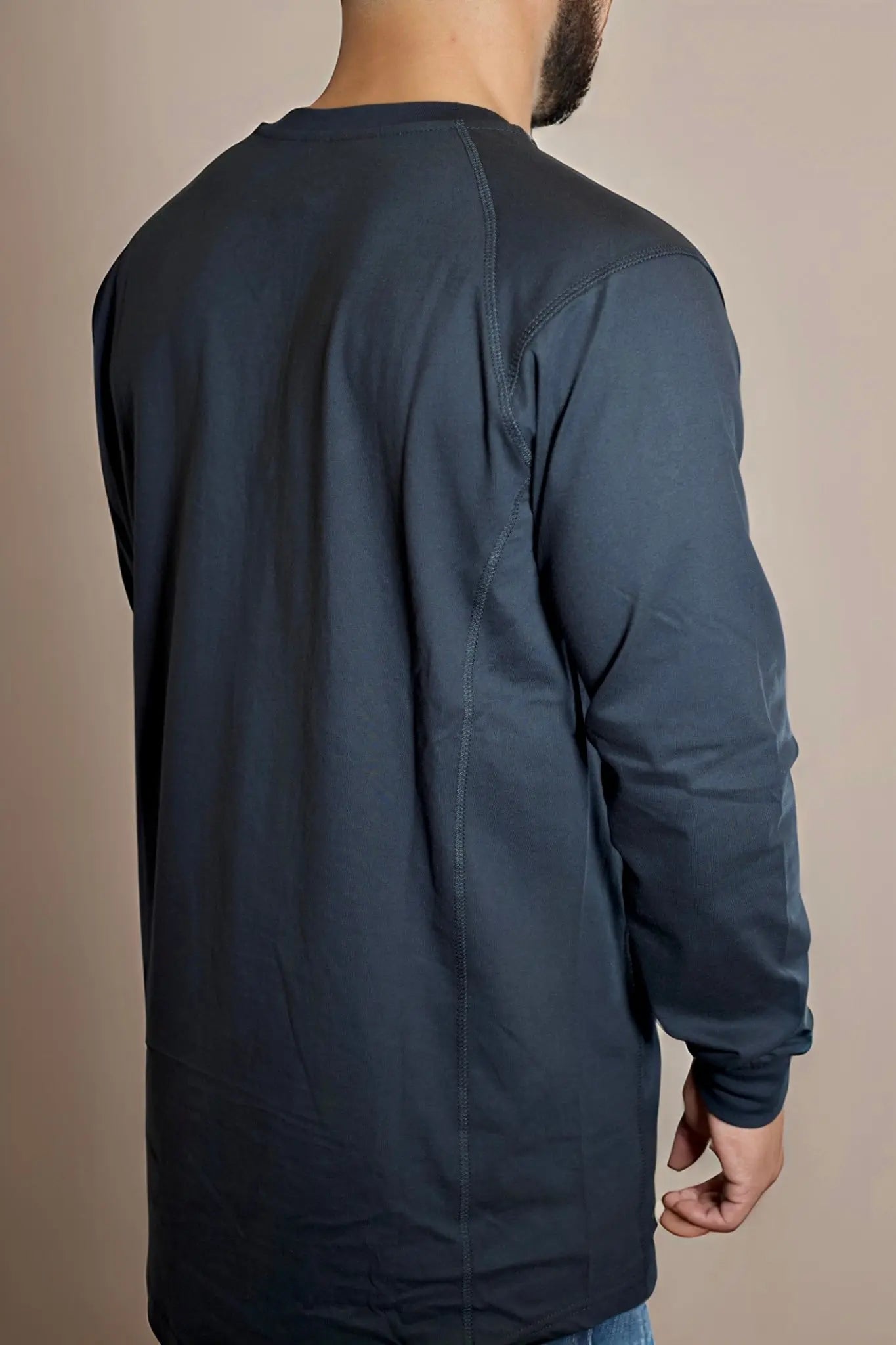 Static FR Flame-Resistant Shirt 3-Button Henley - Black-Safety Glasses USA-4