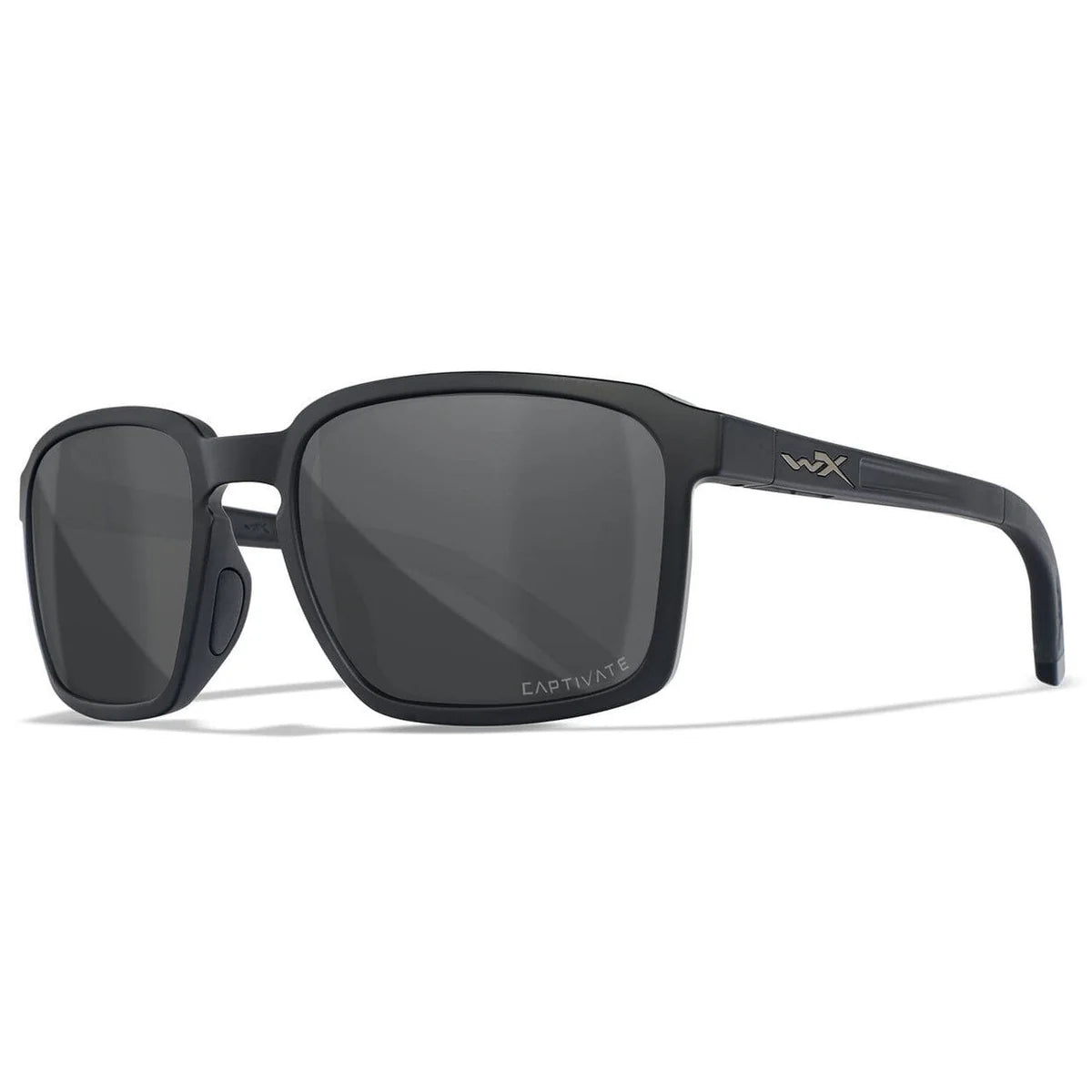 Wiley X Alfa Safety Sunglasses-WX-AC6ALF18-Black Frame - Polarized Grey Lens-Safety Glasses USA-4