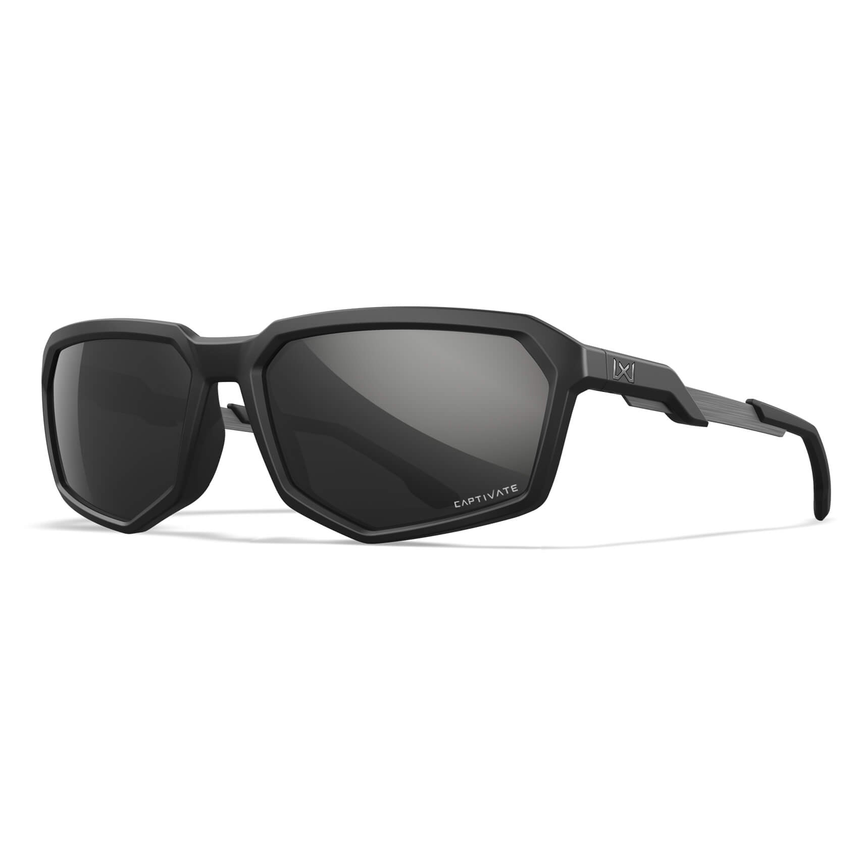 Wiley X Recon Safety Sunglasses with Detachable Side Shields-Polarized Black Mirror w/Matte Black Frame-AC6RCN05-Safety Glasses USA-7
