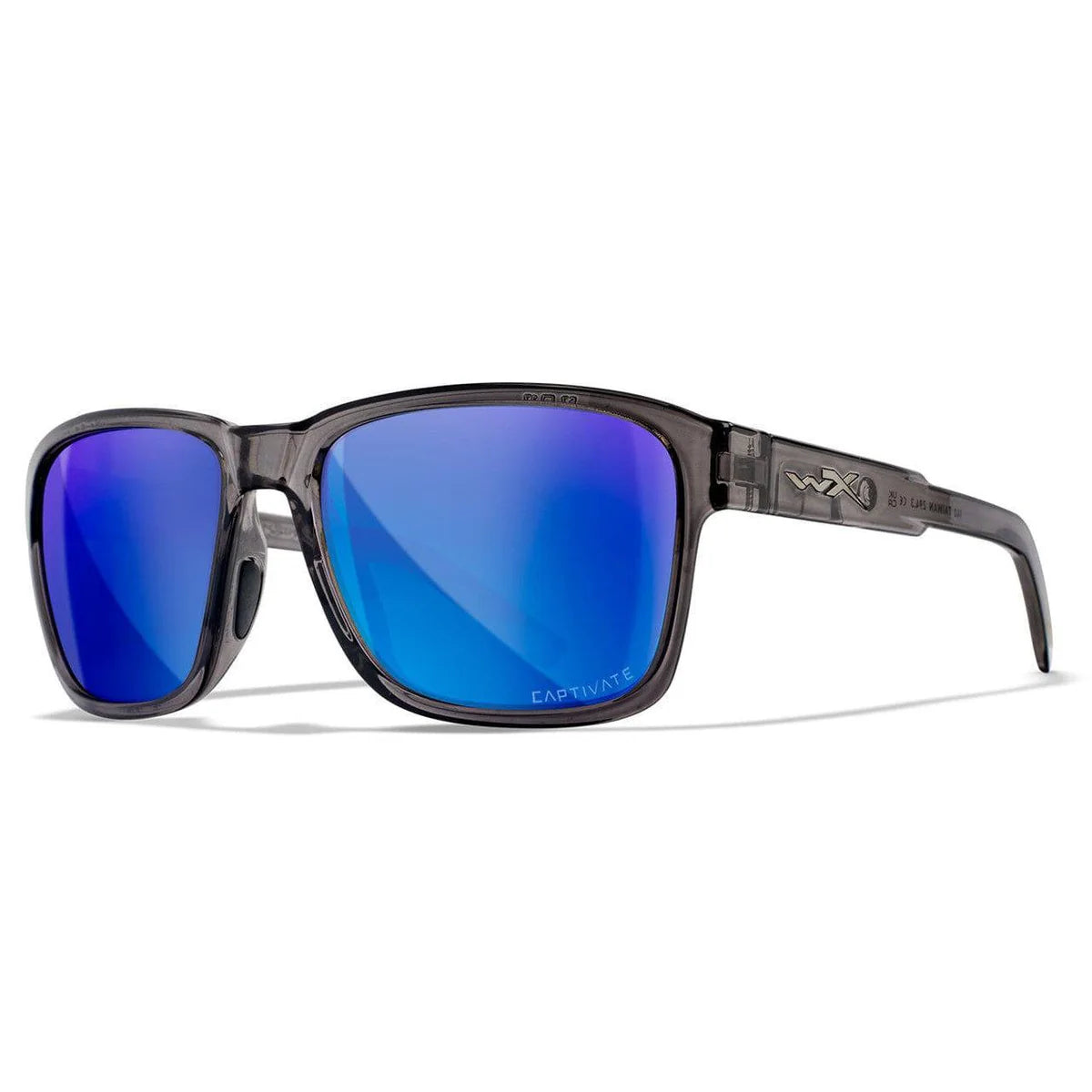 Wiley X Trek Safety Sunglasses-WX-AC6TRK09-Stealth Gray Frame - Polarized Blue Mirror Lens-Safety Glasses USA-4