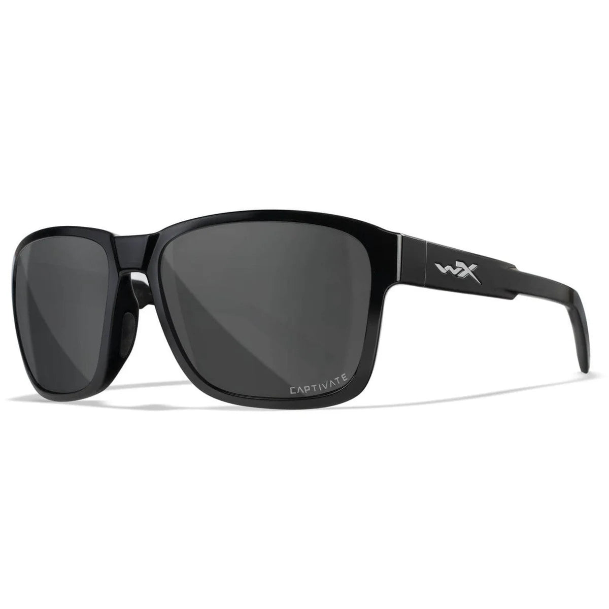 Wiley X Trek Safety Sunglasses-WX-AC6TRK18-Black Frame - Polarized Grey Lens-Safety Glasses USA-2