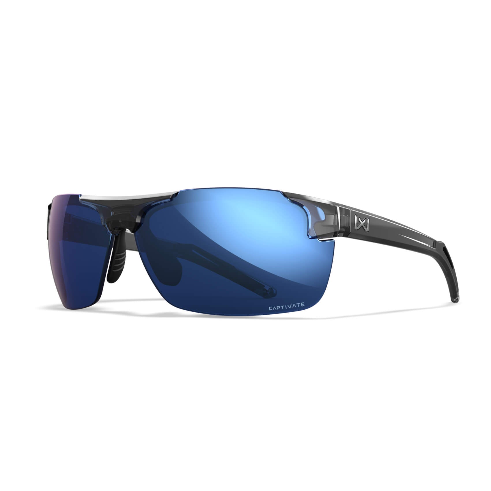 Wiley X Prime Safety Sunglasses-Polarized Blue Mirror-ACPRM09-Safety Glasses USA-1