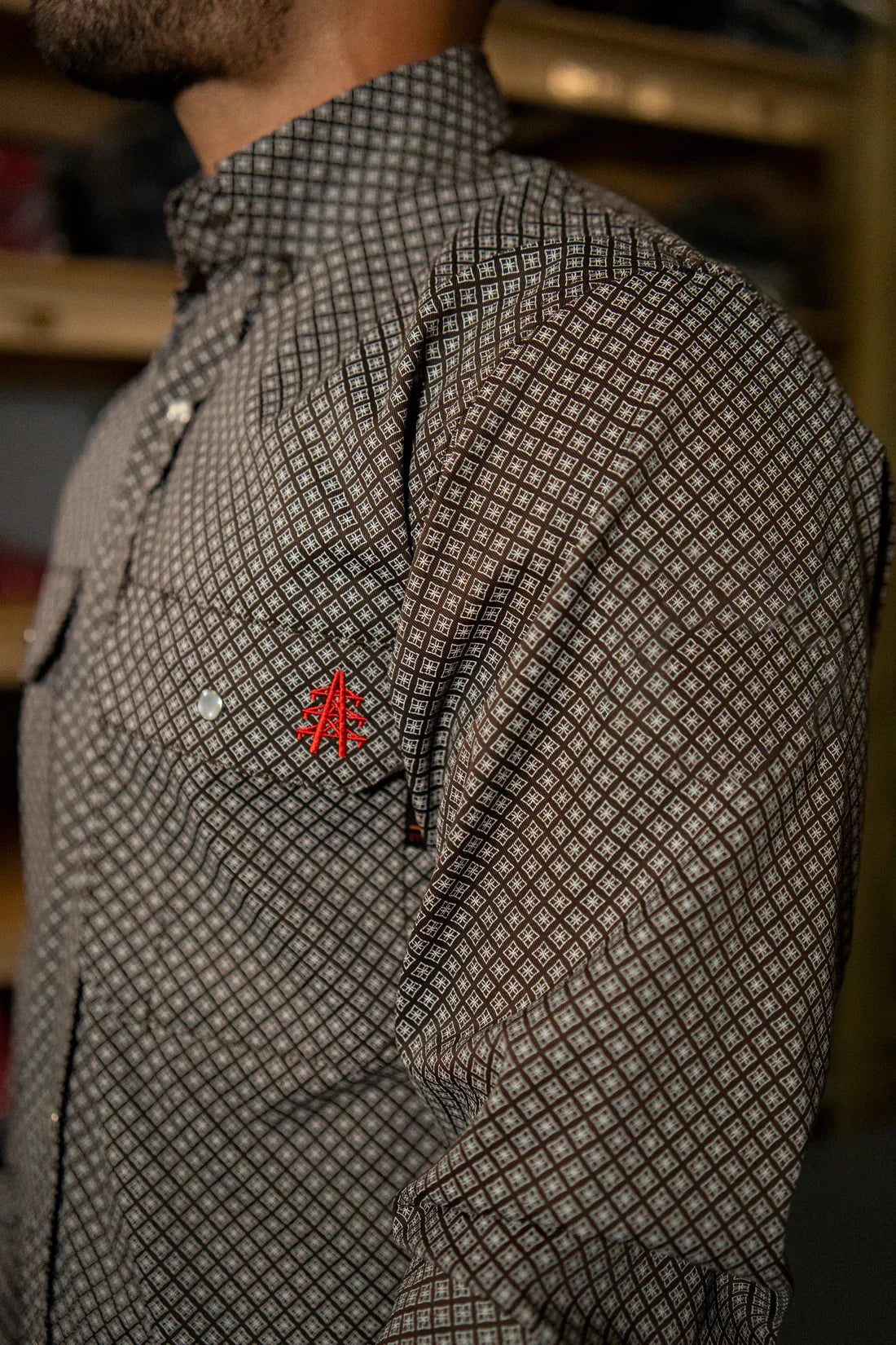 Static FR Flame-Resistant Pearl Snap Work Shirt - Copperhead