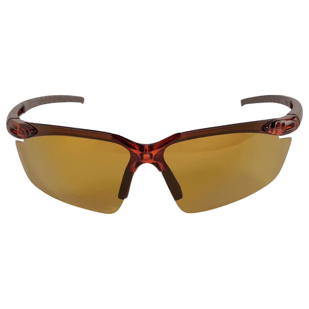 Bullhead Mojarra Safety Glasses with Crystal Brown Frame and Polarized Precision Brown Lens-Safety Glasses USA-4