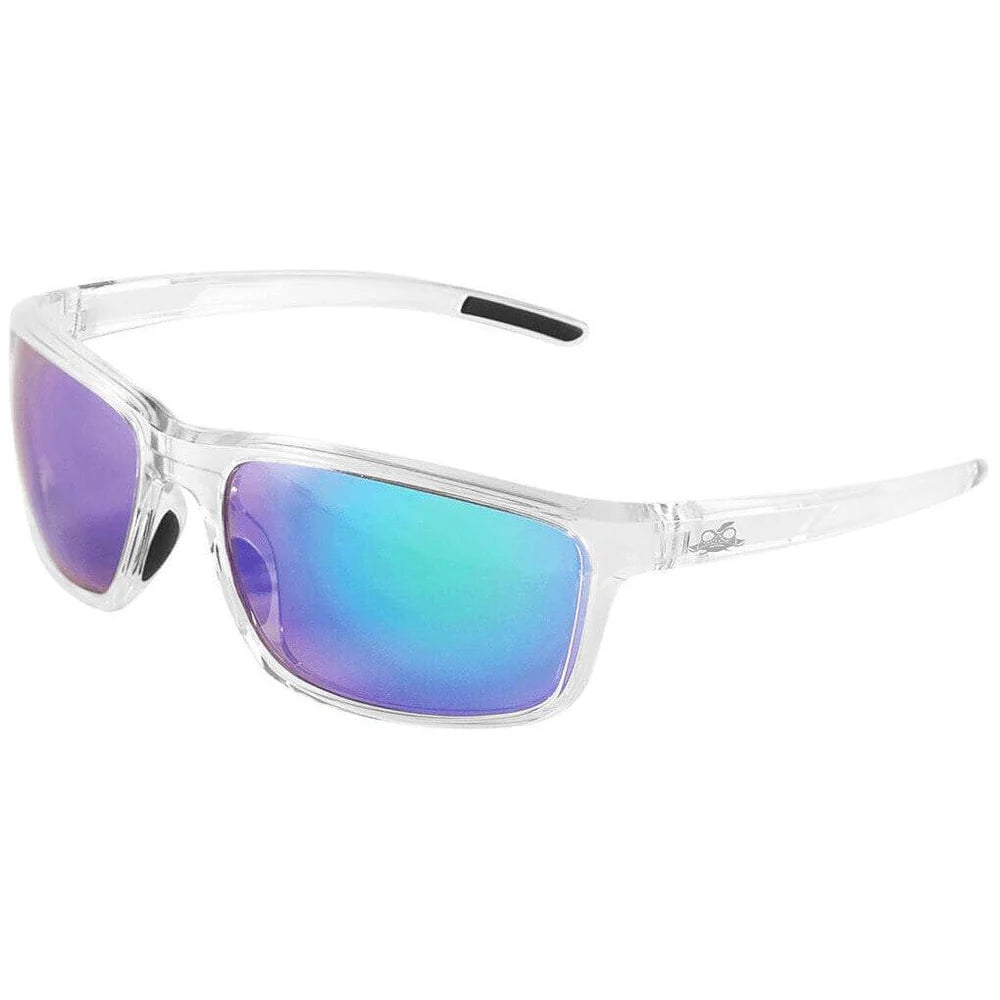Bullhead Pompano Safety Glasses-BH27116AF-Clear Frame - Green Mirror Anti-Fog Lens-Safety Glasses USA-7