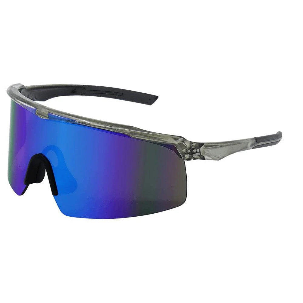 Bullhead Whipray Safety Glasses-BH3219PFT-Silver Frame - Polarized Blue Mirror Anti-Fog Lens-Safety Glasses USA-15