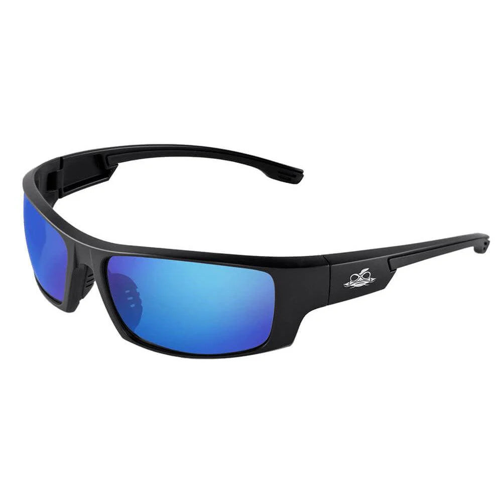 Bullhead Dorado Safety Glasses-BH969-Black Frame - Blue Mirror Anti-Fog Lens-Safety Glasses USA-10