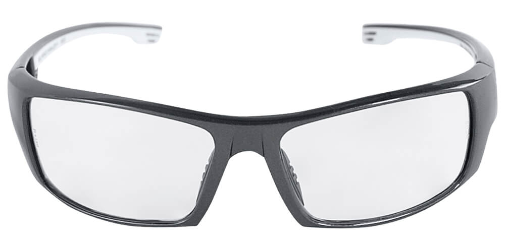 Bullhead Dorado Safety Glasses with Pearl Gray Frame and PFT Clear Anti-Fog Lens