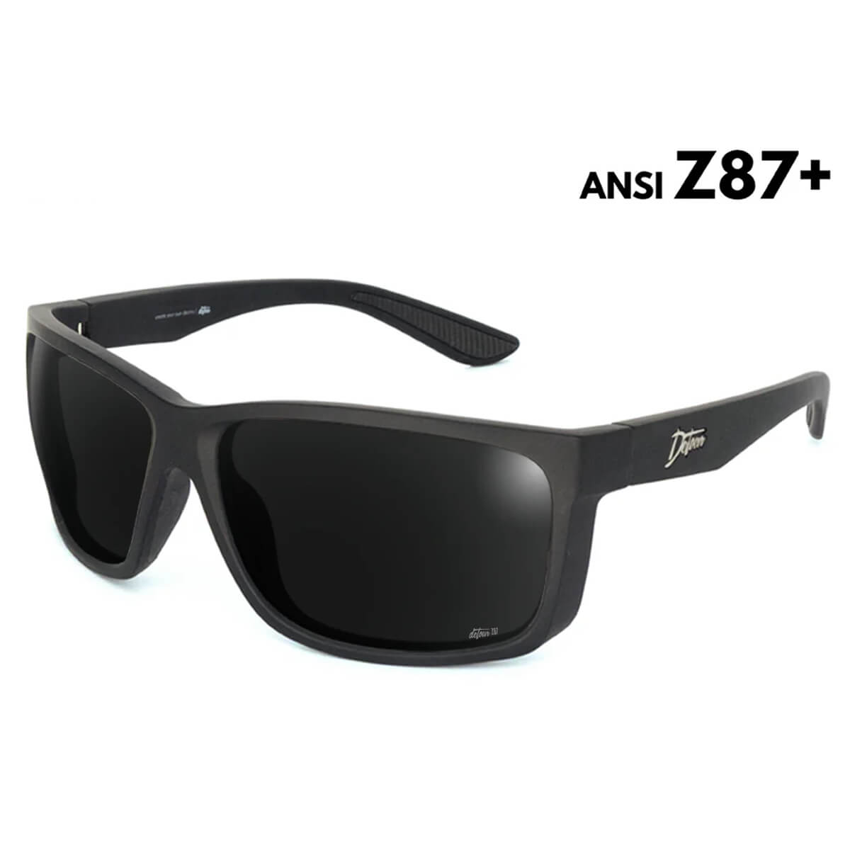 Detour Breach Z87+ Safety Glasses with Matte Black Frame and Polarized Jet Black Lens-Safety Glasses USA-1