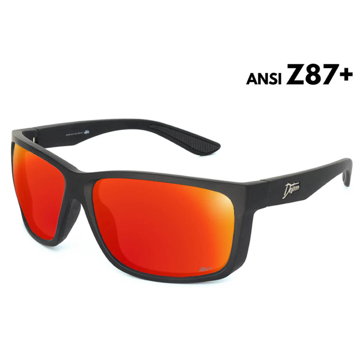 Detour Breach Z87+ Safety Glasses with Matte Black Frame and Polarized Red Sunset Lens-Safety Glasses USA-1