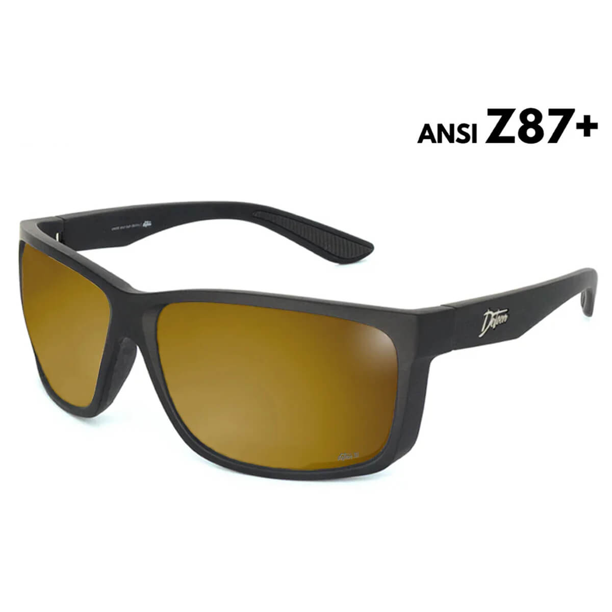 Detour Breach Z87+ Safety Glasses with Matte Black Frame and Polarized 24K Gold Lens-Safety Glasses USA-1