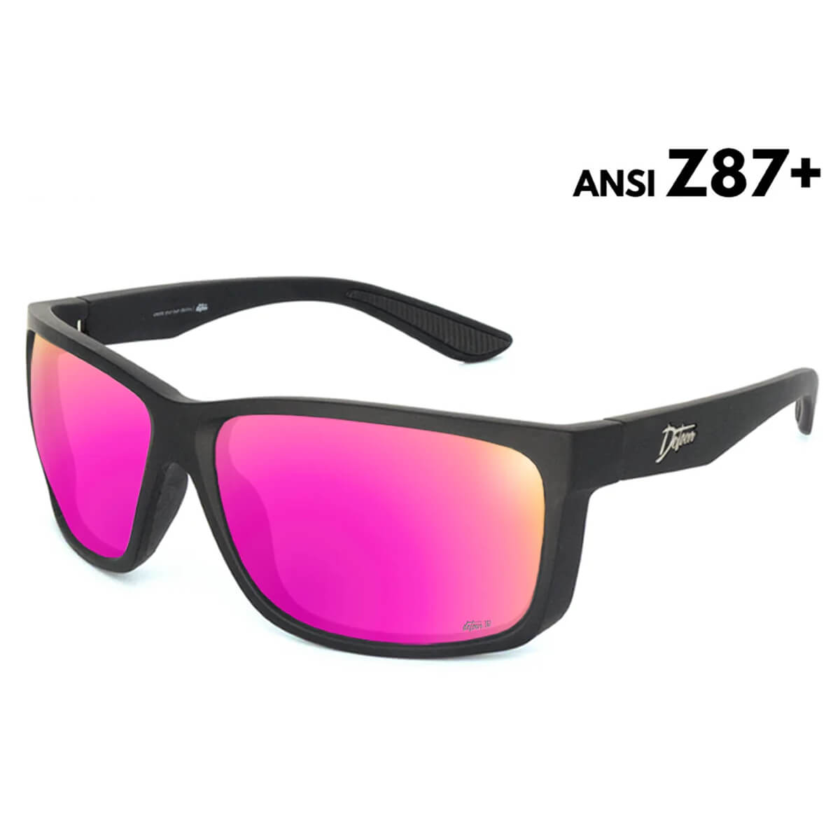 Detour Breach Z87+ Safety Glasses with Matte Black Frame and Polarized Pink Lens-Safety Glasses USA-1