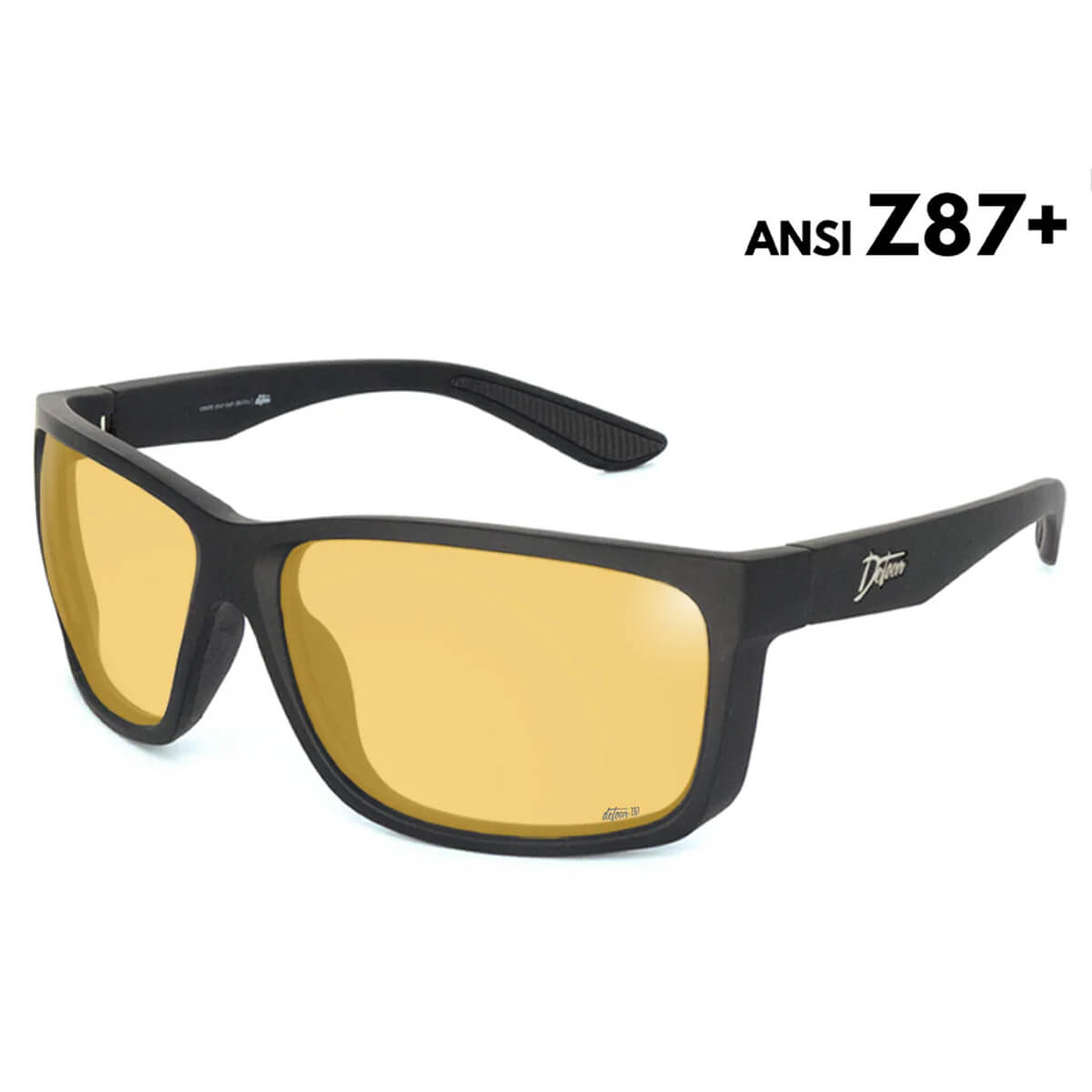 Detour Breach Z87+ Safety Glasses with Matte Black Frame and Yellow Lens-Safety Glasses USA-1