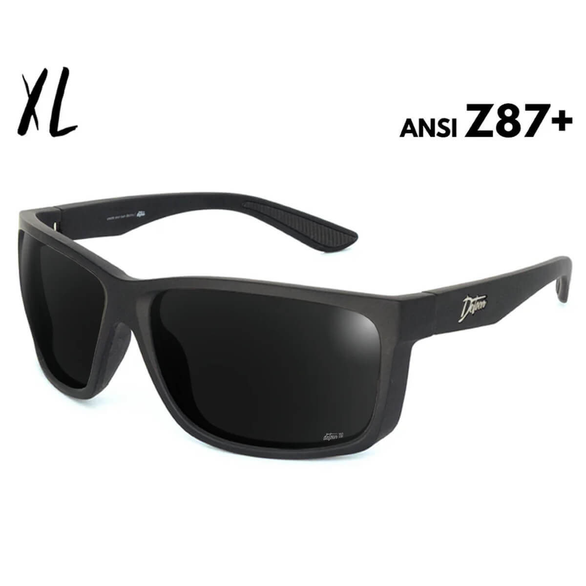 Detour Breach XL Z87+ Safety Glasses with Matte Black Frame and Polarized Jet Black Lens-Safety Glasses USA-1