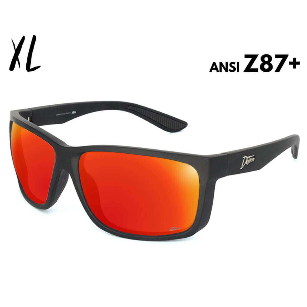 LED RECHWEレッドリーチュエ オフショルダーMサイズARIZONAダラス Detour Breach XL Z87+ Safety Glasses Polarized Red Sunset Lenses