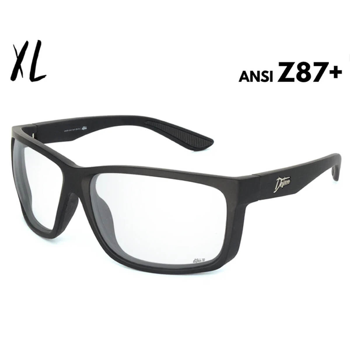 Detour Breach XL Z87+ Safety Glasses with Matte Black Frame and Clear Lens-Safety Glasses USA-1